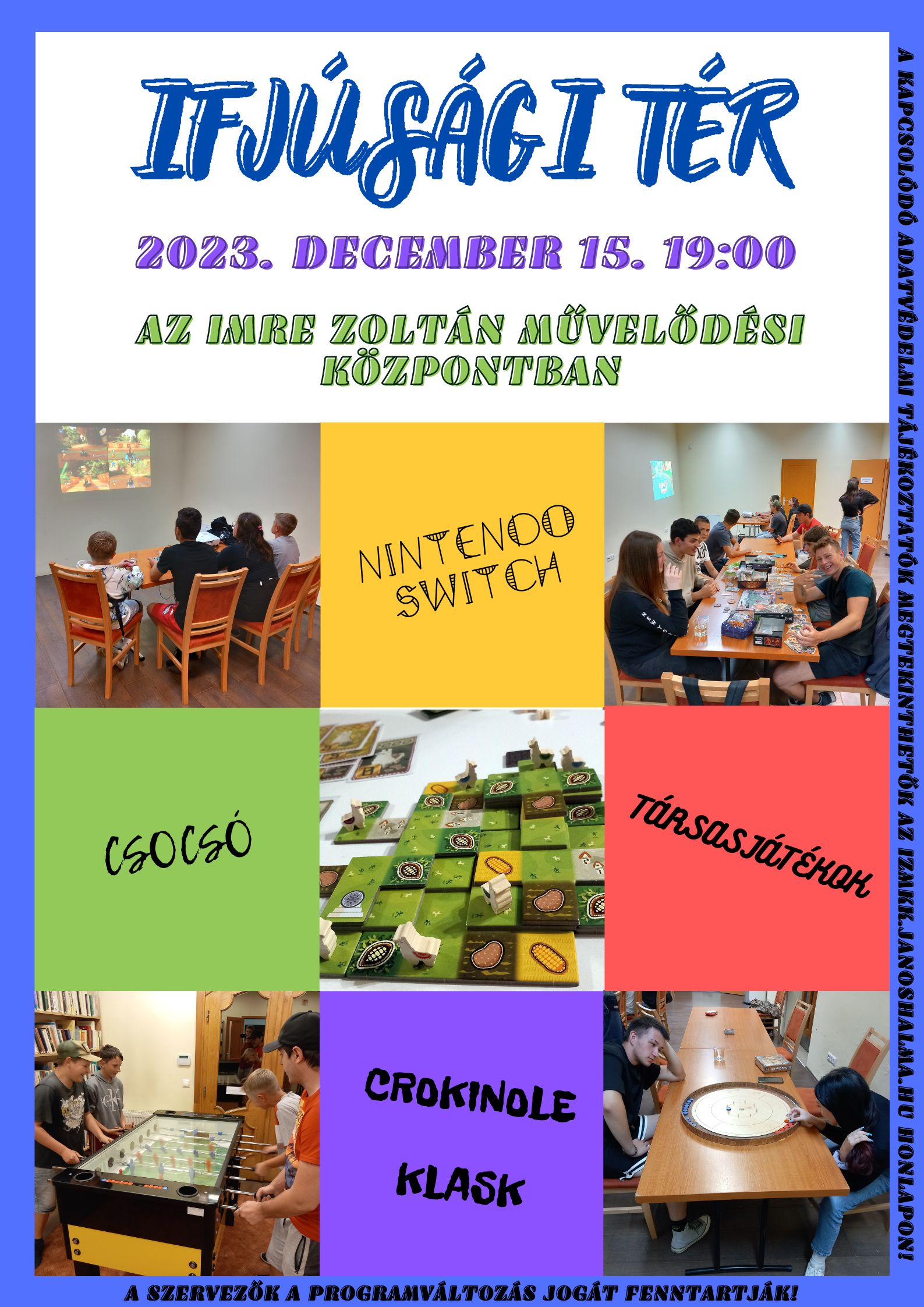 Ifjúsági tér - 2023. december. 15. 19:00